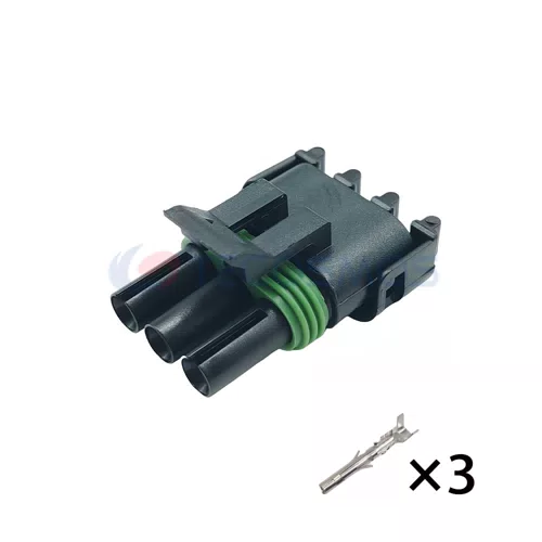 Waterproof IP66 Copper Contact ABS/Nylon Housing Delphi Plug for Automotive 3-Pin Female Wire Harness Adapter 12015793 - image 3